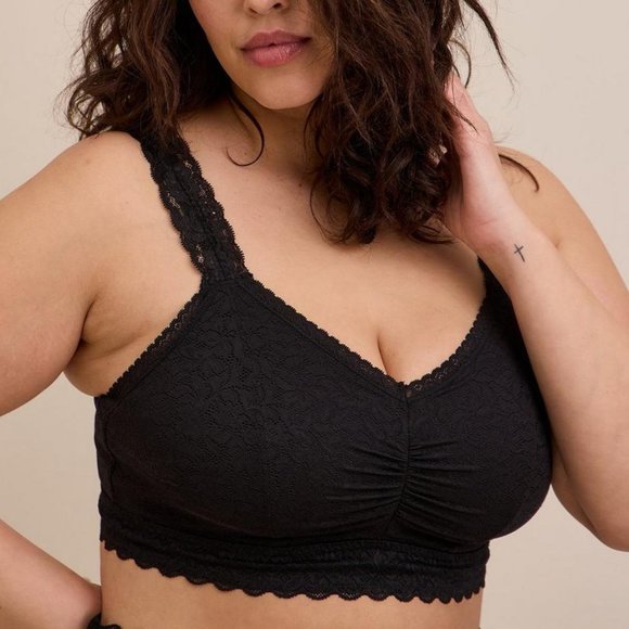 torrid Other - NWT TORRID BRALETTE UNLINED 4-WAY STRETCH BLACK LACE - AMAZING SUPPORT & COMFORT